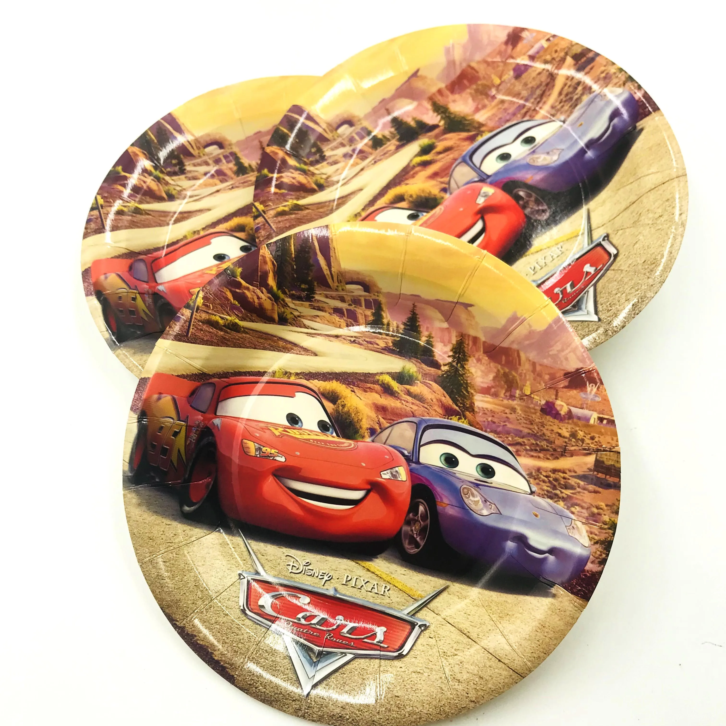 6 шт./компл. 7 дюймов DISNEY Молнии МакКуина из мультфильма пластина товары для детской вечеринки детская День рождения украшения для праздника и сувениры