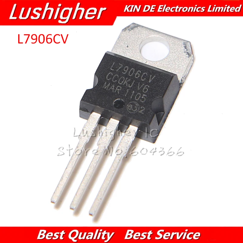 

10 шт. L7906CV TO220 L7906 TO-220 7906 LM7906 MC7906