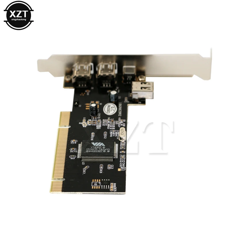 Новый 3-портовый адаптер Firewire IEEE 4/6 Pin PCI 1394 DV контроллер Карта видеозахвата для DC HDD