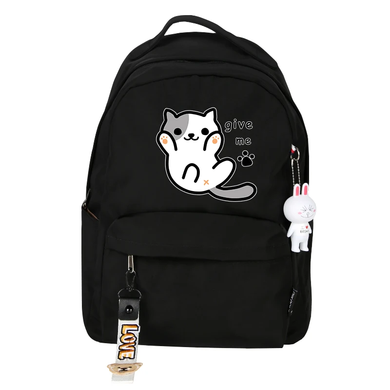 Высокое качество Неко Atsume Для женщин Cat Рюкзак kawaii милые рюкзак розовый школьные ранцы мультфильм дорожная сумка, рюкзак, рюкзак для ноутбука, рюкзак для