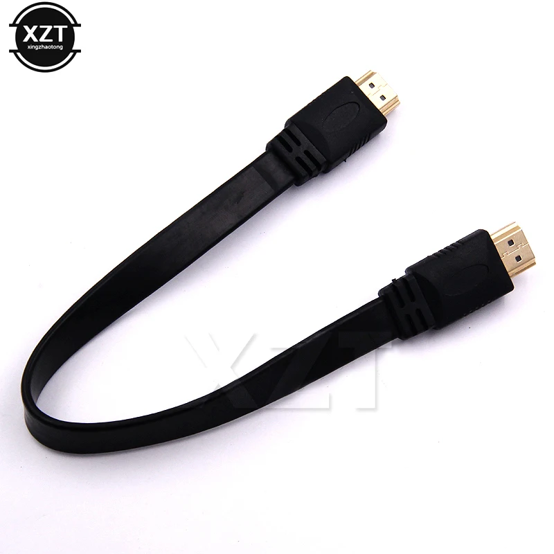 Новинка V1.4 HDMI совместимый кабель AV Аудио Видео гибкая лента плоский 3D 1080p
