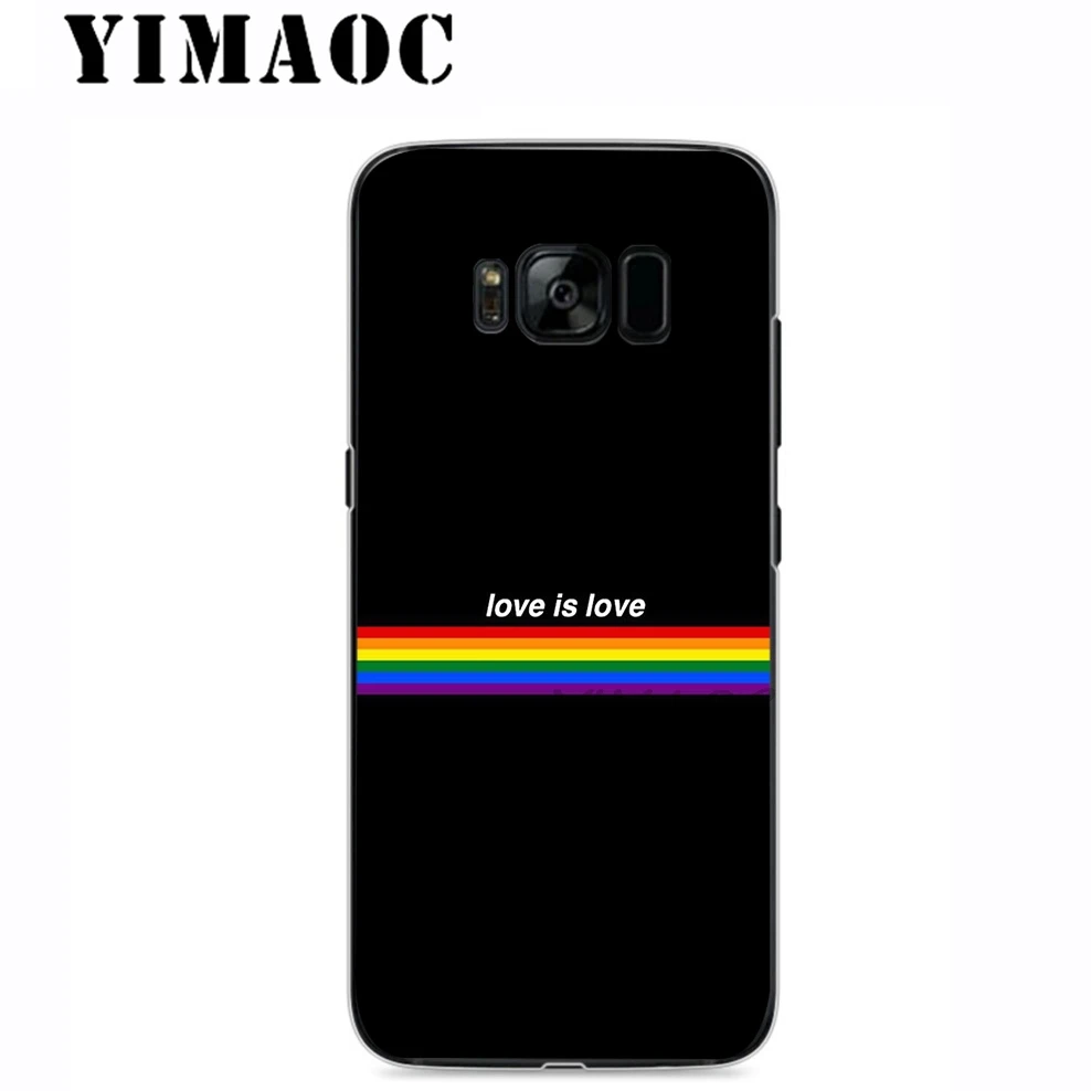 YIMAOC Rainbow Love Coloful Мягкий силиконовый чехол для samsung Galaxy A5 A6 плюс A7 A8 A9 2018 J3 J5 J6 J7 2016 2017