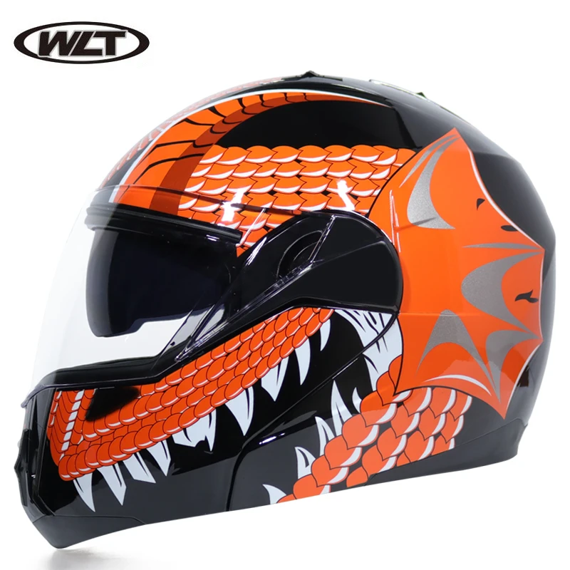 Модульный флип-шлем с двумя объективами Capacete Casco мотоциклетный гоночный шлем