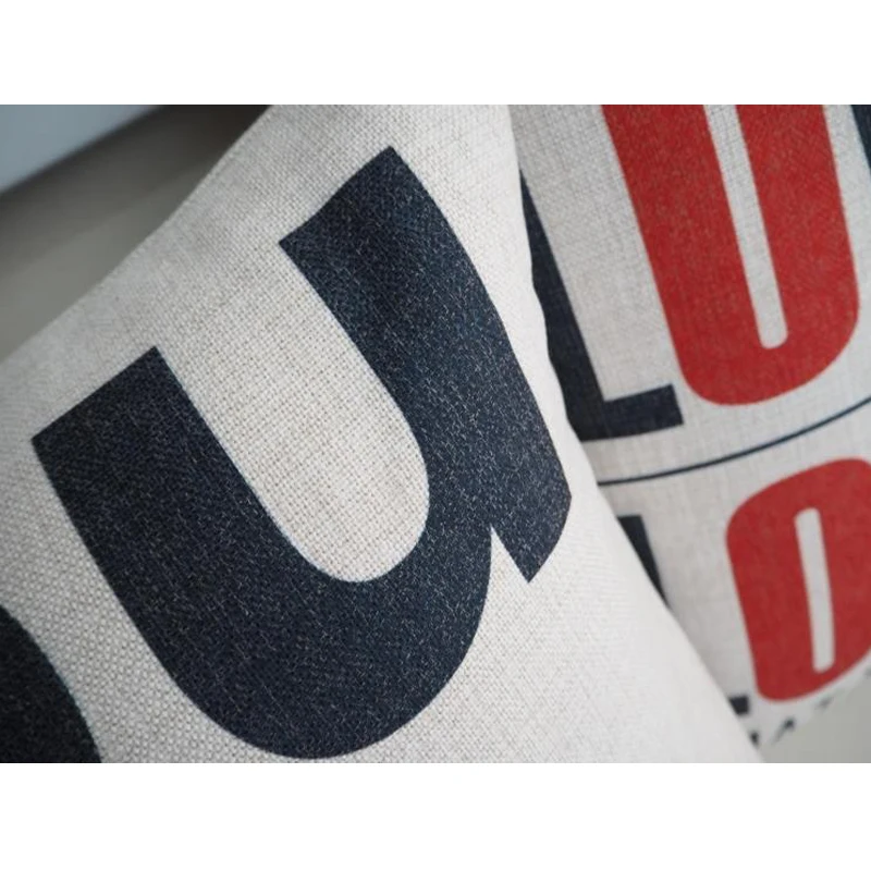 

Nordic Home Decorative Simple modern Character pattern 3121 Linen Cushion Cover Pillow Case Sofa Chair Waist Pillow cover