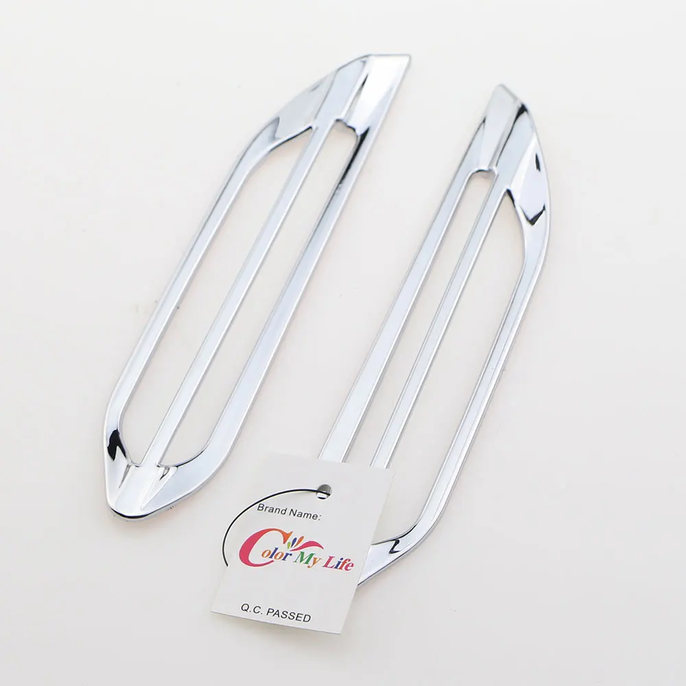 Цветные хромированные наклейки на вентиляционную решетку для Peugeot 208 2014 2015