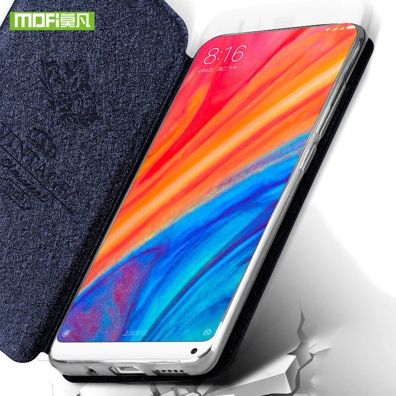 Для Xiaomi mi Mix 2S Чехол x2S твердый силиконовый Флип кожаный MOFi оригинальный