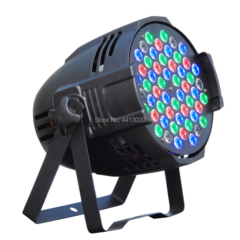 6 шт./лот алюминиевый сплав светодиодный Par 54x3 Вт RGB 3в1 Can 64 Светодиодный прожектор