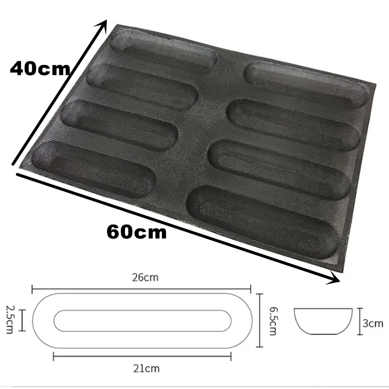 Антипригарная силиконовая форма для хлеба goldвыпечки хот дог перфорированная