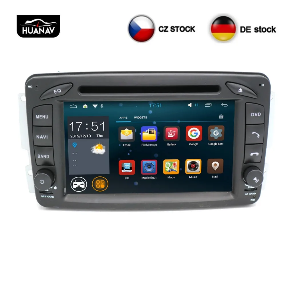 Автомобильный gps навигация Android 8 0 DVD плеер для Benz W163 W209 2002 2005 W203 Viano радио