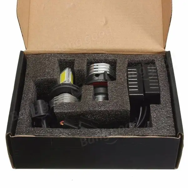 Пара H4 HB2 9003 Hi/короче спереди и длиннее сзади) светодиодный головной светильник