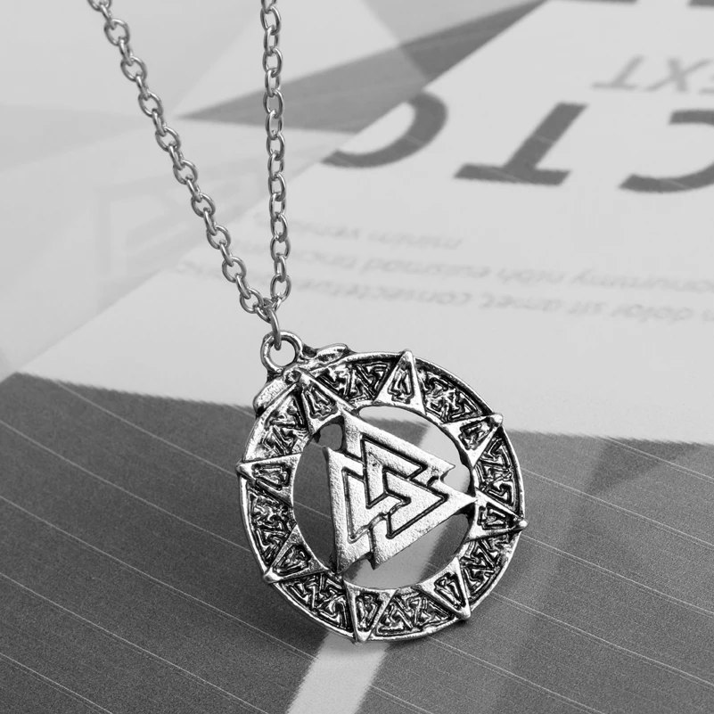 Dongsheng славянские Норвегия Valknut языческий амулет Для мужчин ожерелье