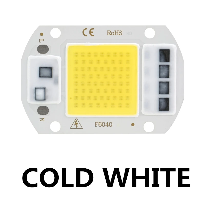 Cold White Светодиодный COB Чип для выращивания растений светильник полный спектр 220V 110V 20W 30W 50W для комнатных растений рост рассады и цветок роста растений светильник Инж - Испускаемый цвет: Cold White