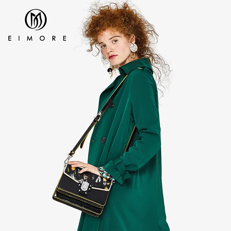 EIMORE новые дизайнерские женские сумочки кожаные модные сумки через плечо
