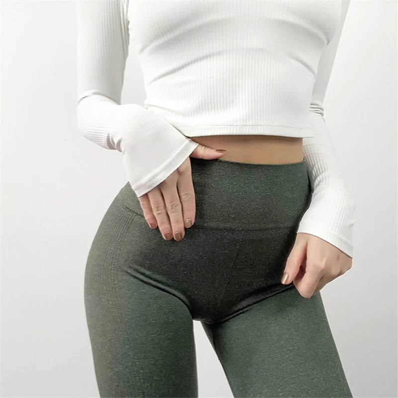NORMOV Seamless Fitness Clothing High Waist Yoga Pants Tights Women Sport Leggings Sport Running Training Pants Female 4 Color