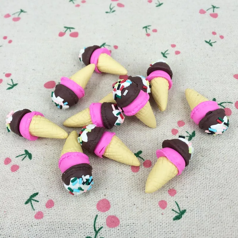 10 шт. смешанных цветов DIY Kawaii глина ручной работы Декор миниатюрный Искусственный