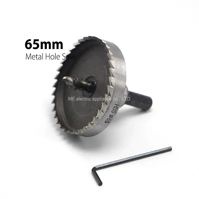 

1Pc 65mm 2.56" Core Drill Bit Metal Hole Saw High Speed Steel Core Special for HSS Stainless Steel