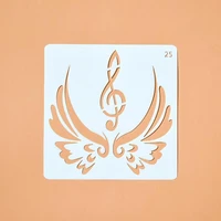 stencils coloring embossing painting templates music wings for diy scrapbooking stamp album decor office school supplies