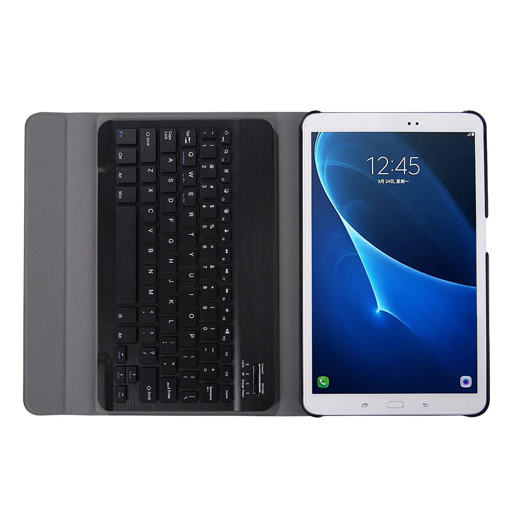 Съемная Беспроводная клавиатура Bluetooth для Samsung Galaxy Tab A T580/T585 10,1, тонкий Чехол-подставка+ беспроводная клавиатура#25