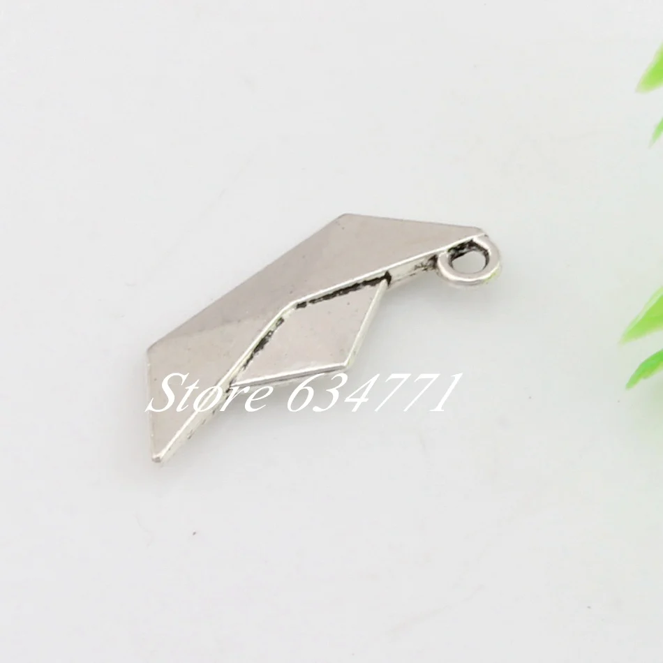 Горячая распродажа! 100 шт цинковый сплав оригами бумажная лодка складной