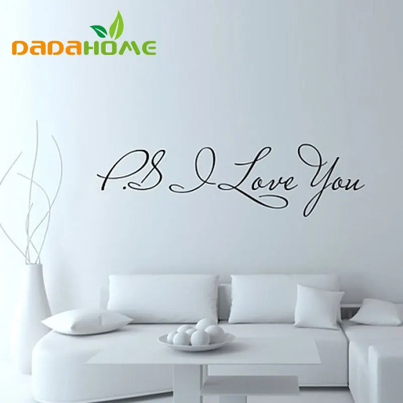 Бесплатная доставка: Акция! Лидер продаж виниловые наклейки на стену PS I Love You