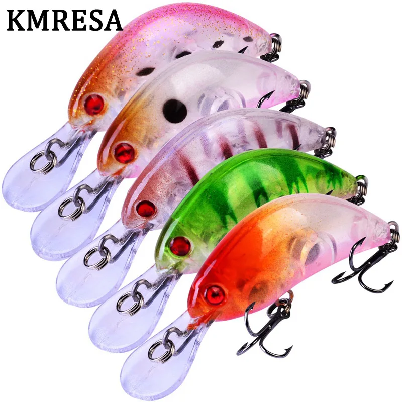 KMRESA Реалистичная Рыба Гольян 5 см 3 8g плавающая приманка для рыбалки крюк Pesca Fish