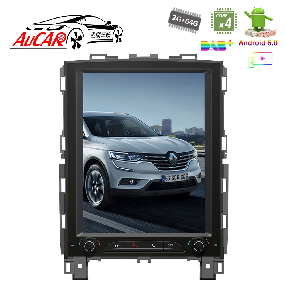 Фото Android Tesla стиль автомобиля gps Радио для Renault Koleos Megane 4 мультимедиа плеер аудио Bluetooth радио WIFI 4G вертикальные стерео №2