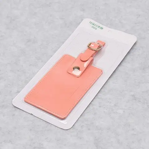 pink Zongshu синий защелкивающийся лоскут pu кожаная дорожная багажная сумка бирка Имя адрес телефон этикетка держатель багажная бирка с путешествия - Цвет: pink