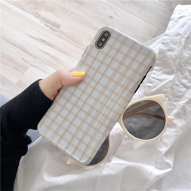 DECOCASE винтажные синие белые сетки короткие ТПУ защитные чехлы для телефонов iphone 6