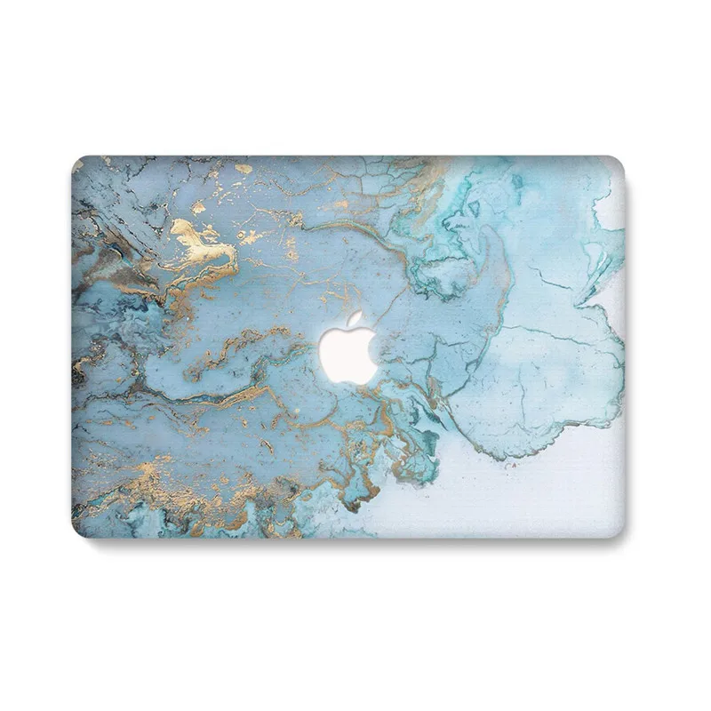 Жёсткий защитный чехол наклейка мраморный камень PC КИТ узор для MacBook 12 Air 11 13 Pro retina 13 15 дюймов Сенсорная панель ноутбук