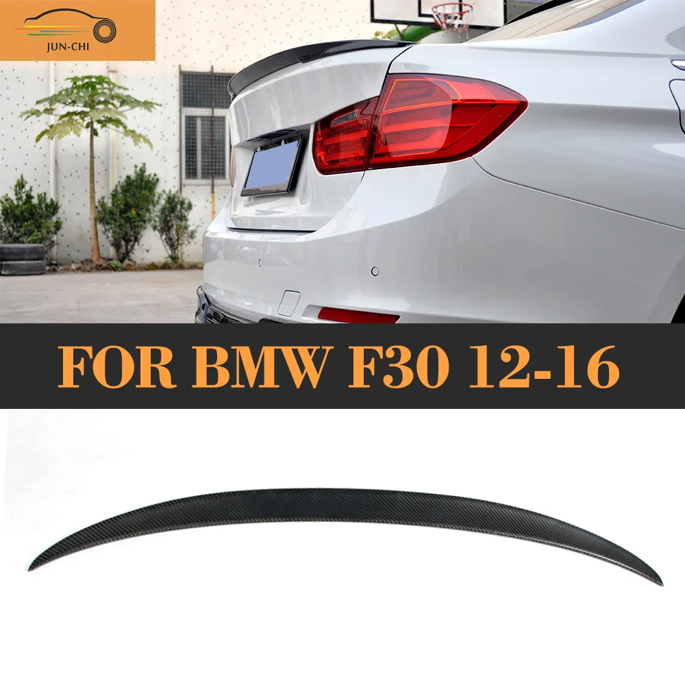 P Стиль углеродного волокна заднего крыла Спойлер для BMW F30 3 серии F80 M3 седан 12 17 318i