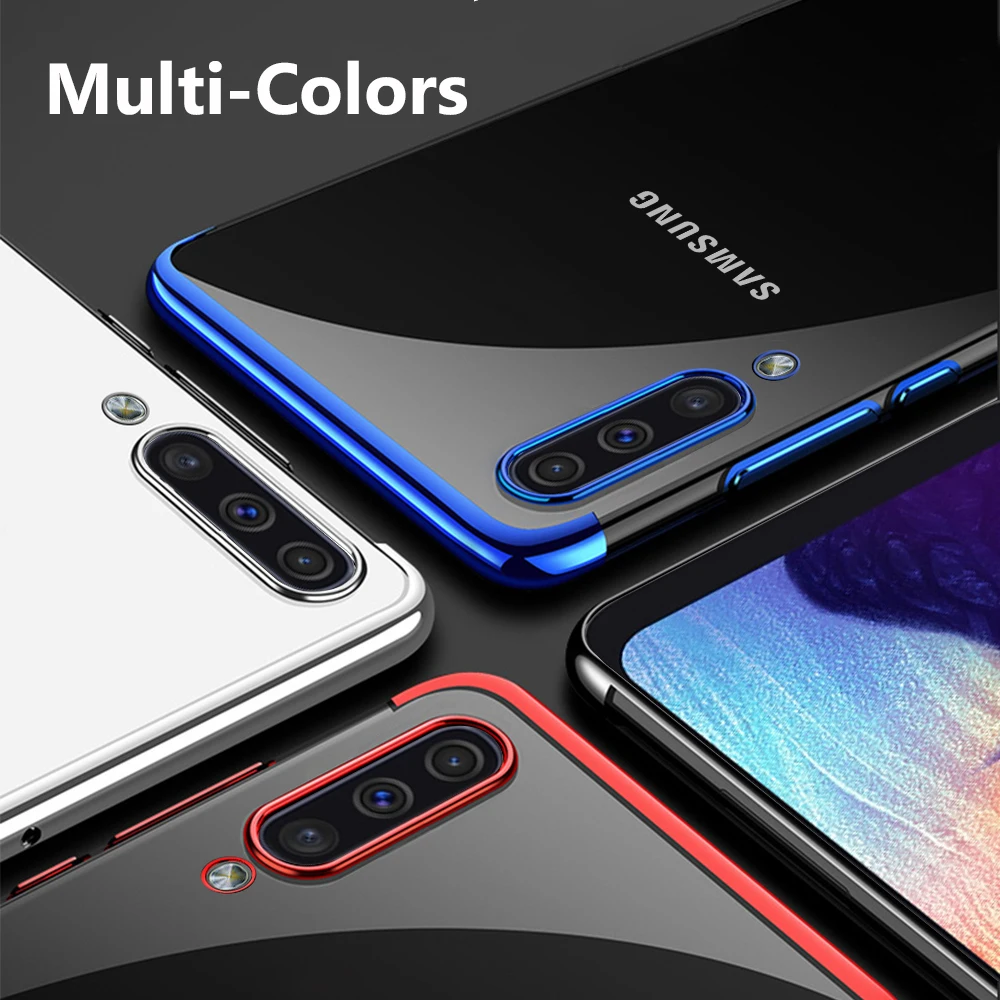 Чехол KEYSION для Samsung Galaxy A50 A30 A70 роскошный мягкий прозрачный чехол-накладка с