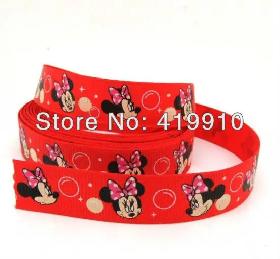 5 ярдов красная голова Минни 16 мм широкая Свадебная лента с принтом|ribbon accessories|ribbon
