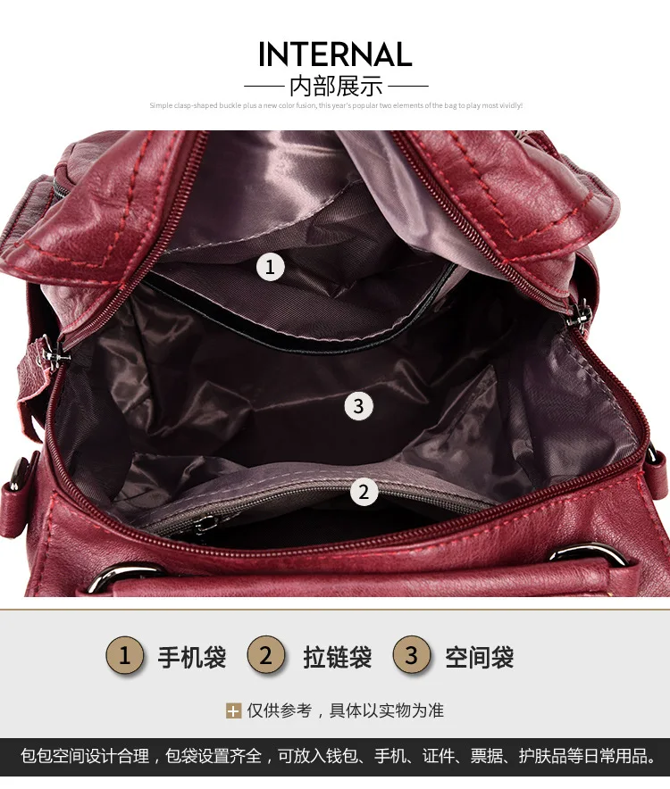 Топ Мода Горячая Распродажа Pu мягкая ручка сетка Мода Mochila Feminina школьный рюкзак женская сумка Многофункциональный рюкзак