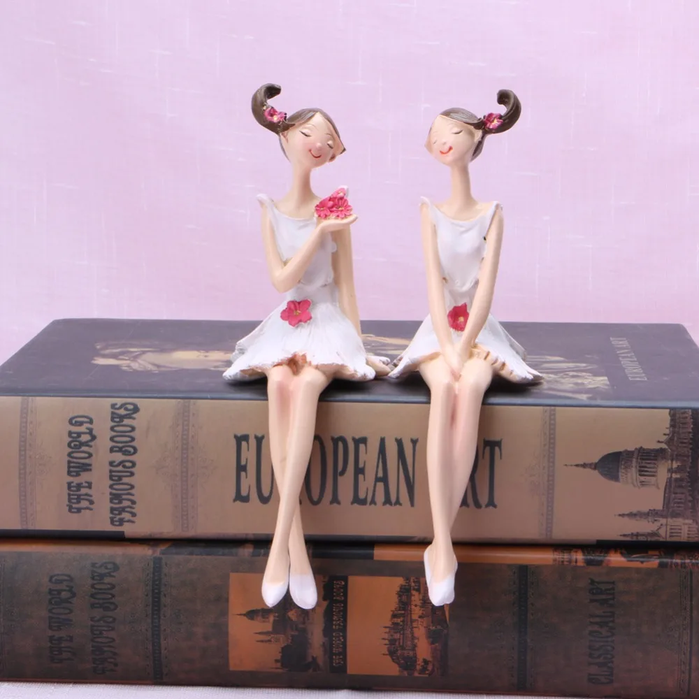 2 шт./компл. статуэтки поделок из смолы с милым ангелом свадебный подарок