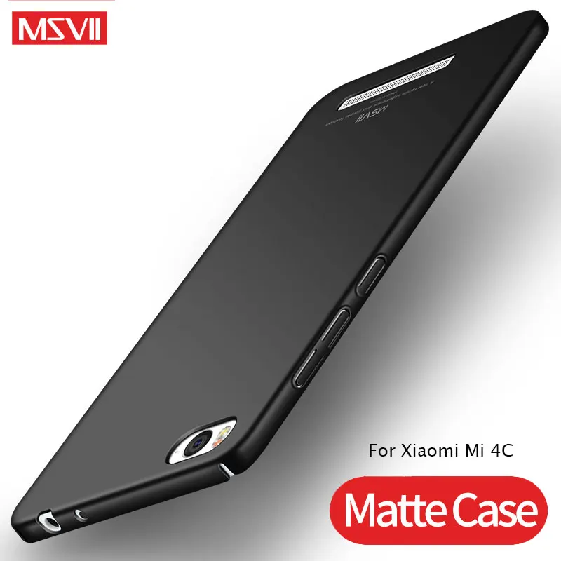 Чехол для Xiaomi Mi 4 C MSVII Тонкий матовый чехол 4c 4i Xio c PC жесткий Mi4c Mi4i 4I |