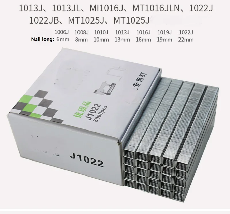 Новинка 5000 шт./кор. U скобы для узких гвоздей ручной степлер ногтей образный