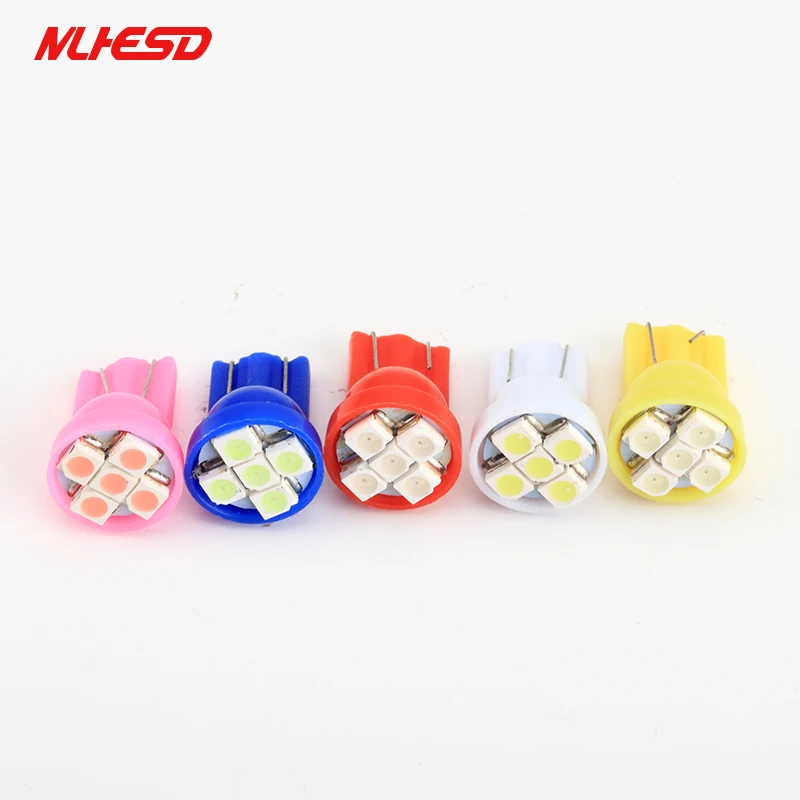 100pcs/lot T10 168 192 W5W white 5smd 5 smd 1210 LED Car marker light parking bulbs Door Lights reading Instrument super bright |