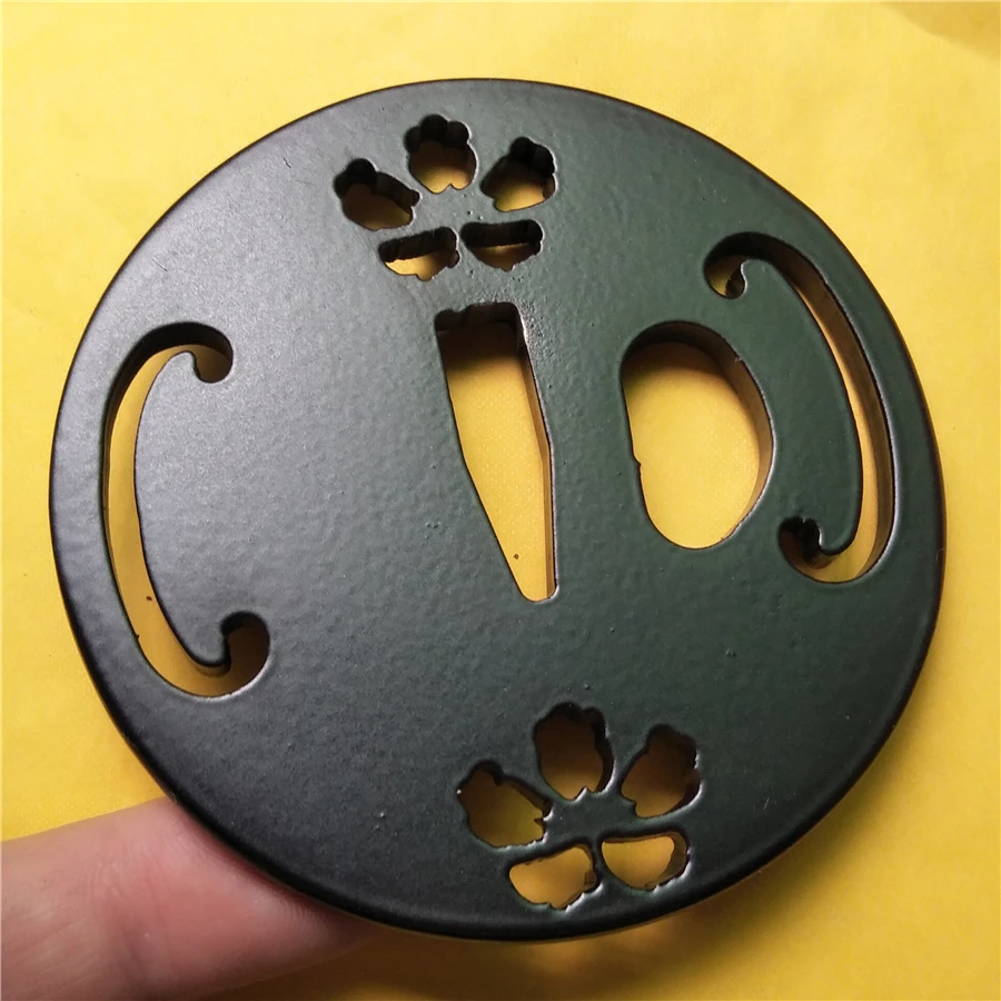 Новый железный стальной Tsuba защитный фитинг для японского самурайский меч катана