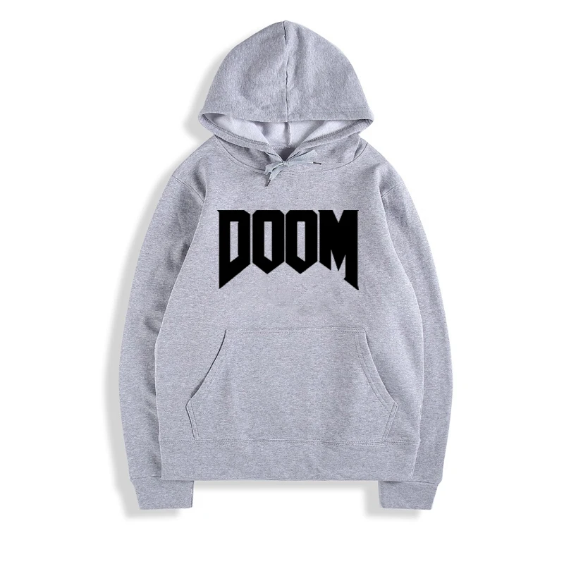 Толстовка с капюшоном DOOM зимний высококачественный мягкий хлопковый пуловер
