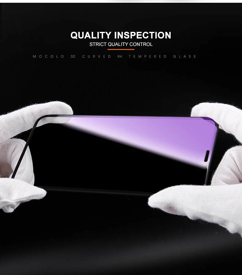 Mocolo анти-синий луч 3D изогнутое премиум стекло для iPhone XS MAX полное покрытие экрана протектор Закаленное стекло пленка для iPhone XS XR
