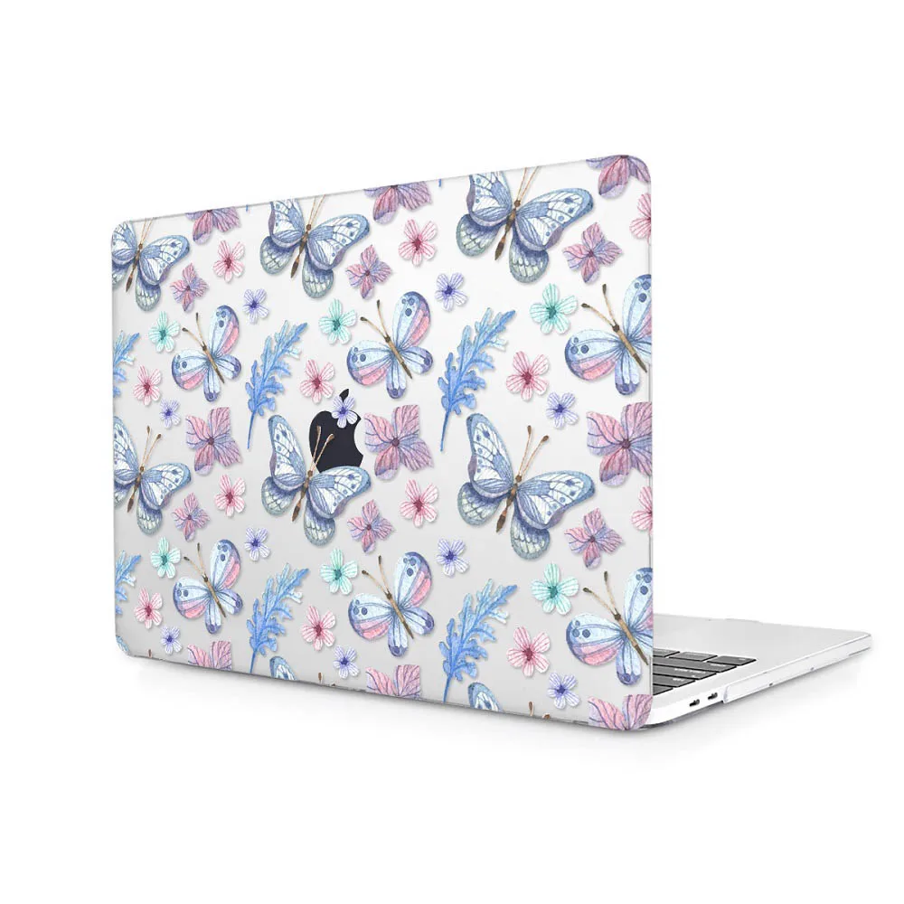 Для нового MacBook Air Pro retina, возрастом 11, 12, 13, 15 лет для Macbook Pro 13 1" MacBook Air 13 A1932 A1708 A1989 с цветочным пером принт ноутбука чехол