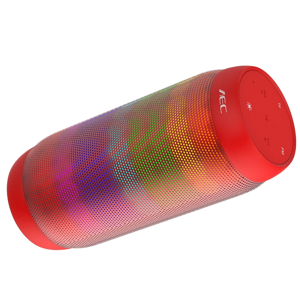 AEC BQ-615 PRO Speaker Portable LED Colorful Wireless Bluetooth 3.0 HIFI Stereo 3.5mm Audio Port Support NFC Microphone | Электроника