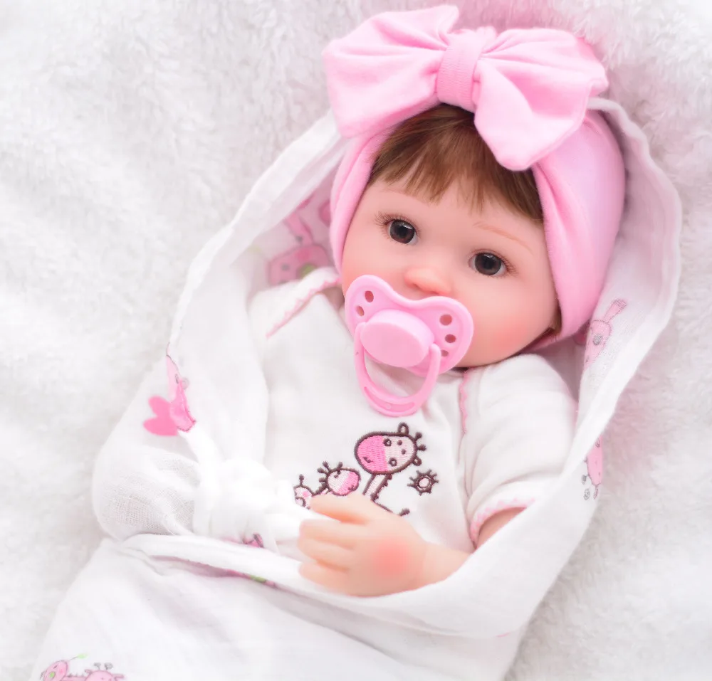16 дюймов reborn Baby Doll кукла принцесса для девочек мягкое тело силикон девочки