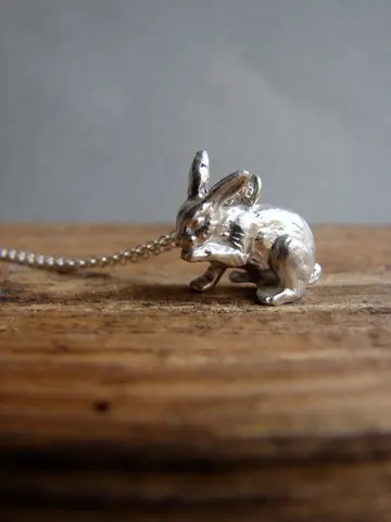 Новое уникальное винтажное ожерелье с подвеской в виде кролика, античное серебро, Голодные игры ожерелье «кролик», женское колье для лучшей подруги