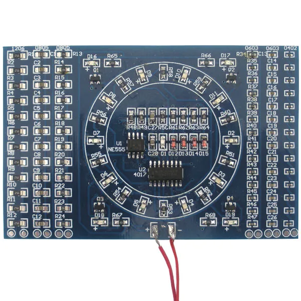Сварки обучение diy SMD вращающийся воды лампа комплект компонентов сварки