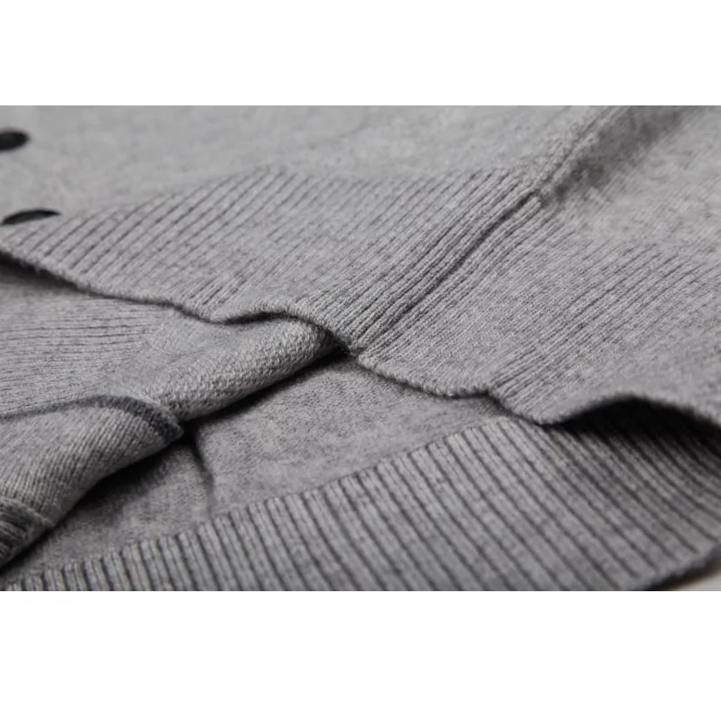 Мужской шерстяной жилет EICHOS однотонный кашемировый вязаный с v образным вырезом