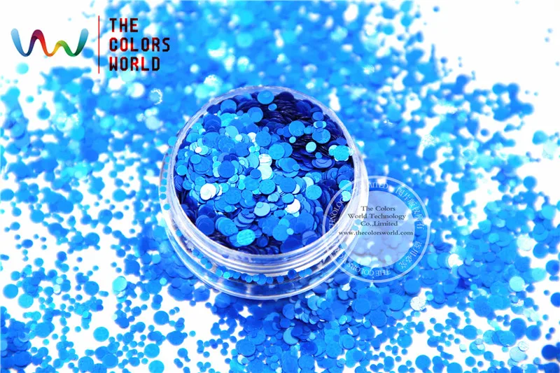 Круглые и точечные фигуры с синими цветами для нейл-арта геля лака ногтей макияжа