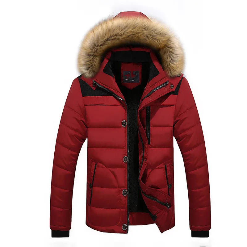 Зимняя мужская куртка camperas hombre invierno теплая с капюшоном на флисе 2018 | Мужская