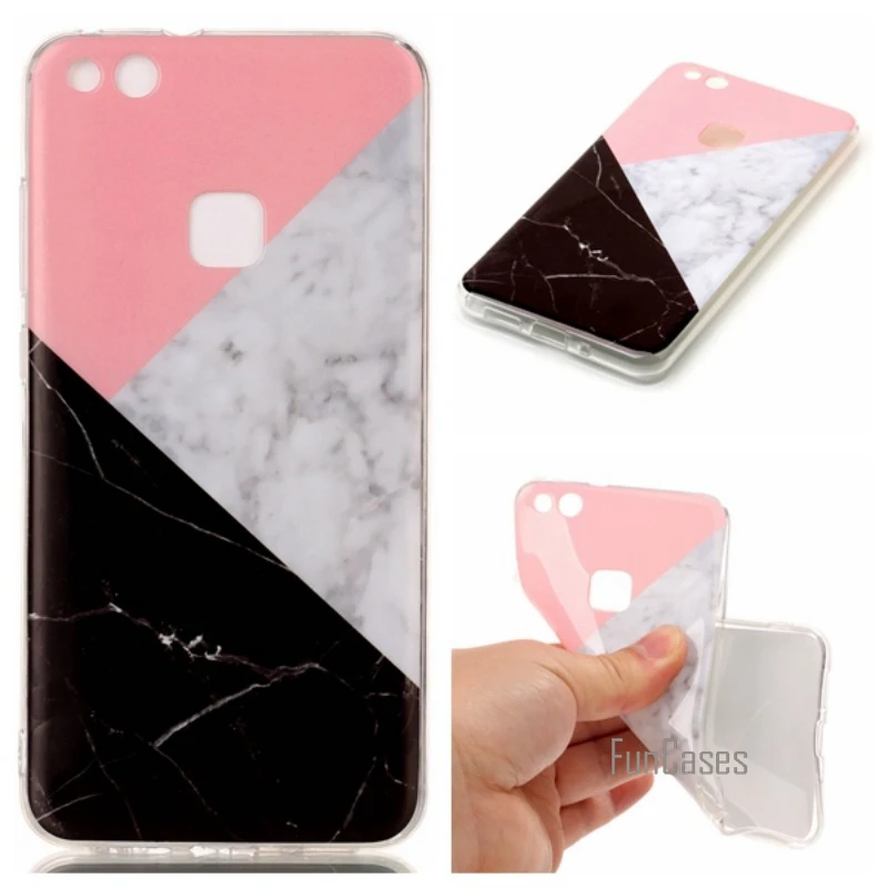 Мягкие Мрамор камень Чехол для Huawei P10 Lite p10lite P 10 ETUI capinhas Para Капа hoesje Carcasa Fundas Coque