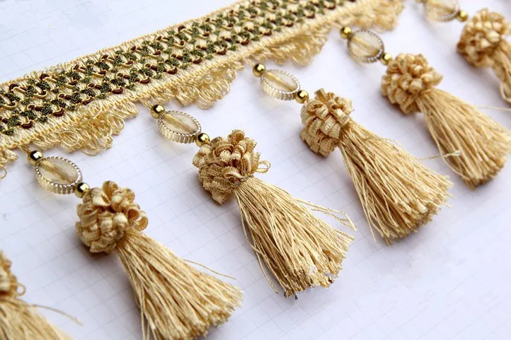 XWL 12 м/лот кружевные аксессуары для занавесок Кристальные шарики кисточки